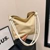 Succinct Suede Handbag Adjustable Straps Multicolor Crossbody Bag Rope Buckle Design Shoulder Bags for Work