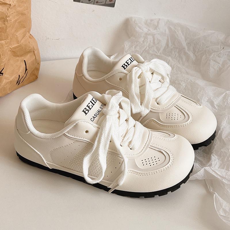 

New ballet style women s versatile little white shoes women s flat-bottomed casual shoes 40