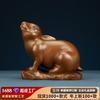 Red Copper Chinese Zodiac Sign Of Rabbit Office Crafts Living Room Home Decoration