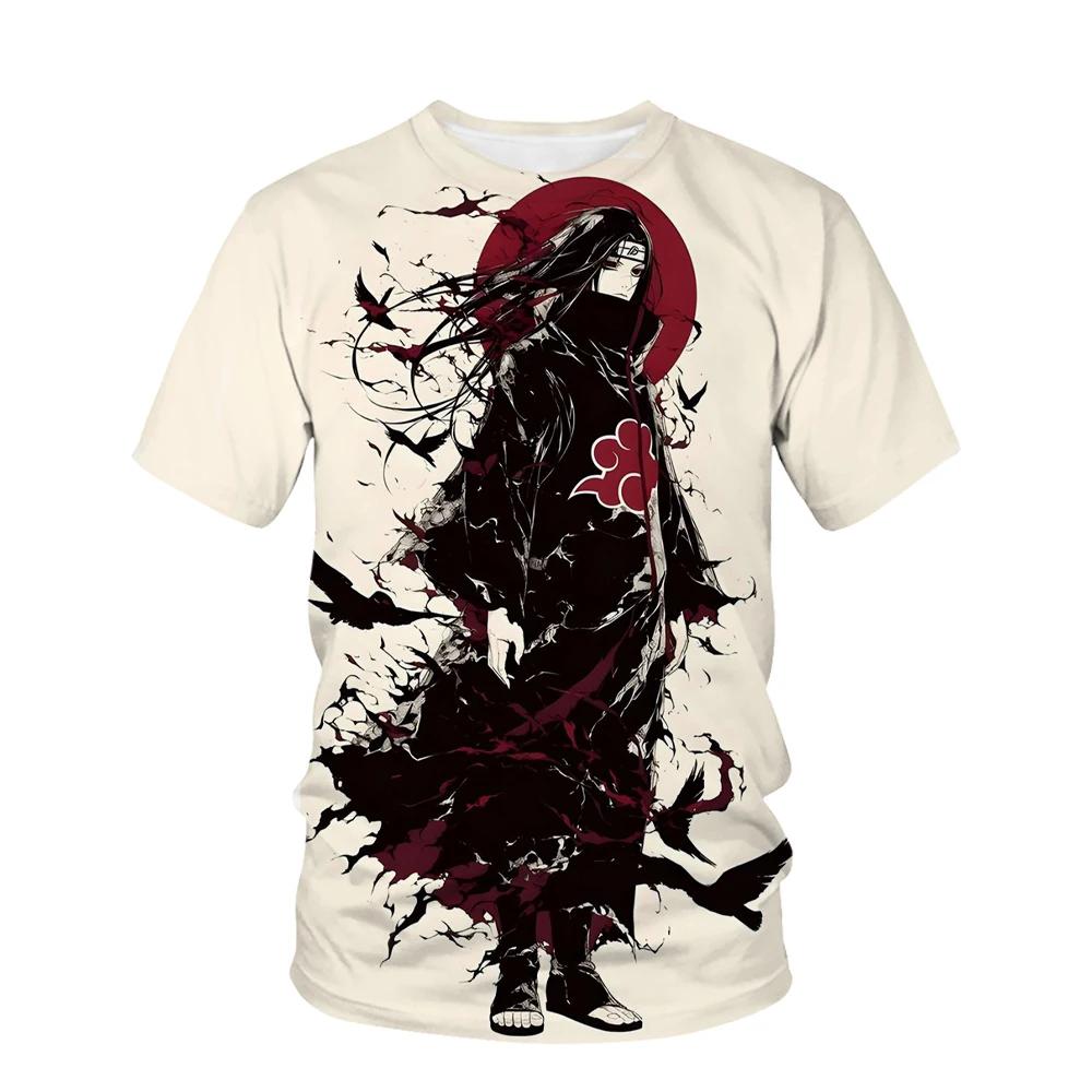 Summer Novelty Cartoon Anime Ninja 3D Print Short Sleeved Children's T-shirt Boys' Top