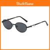Elliptical Metal Frame Sunglasses For Women Men Uv400 Sun Protection Outdoor Fashion Wear Summer 2026