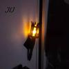 Wall Decoration for Medieval Theme Torch Sconce, LED Gothic Castle Decor Lamp, Artistic Sconce Script Killing Realistic Flickering Flame Light Themed