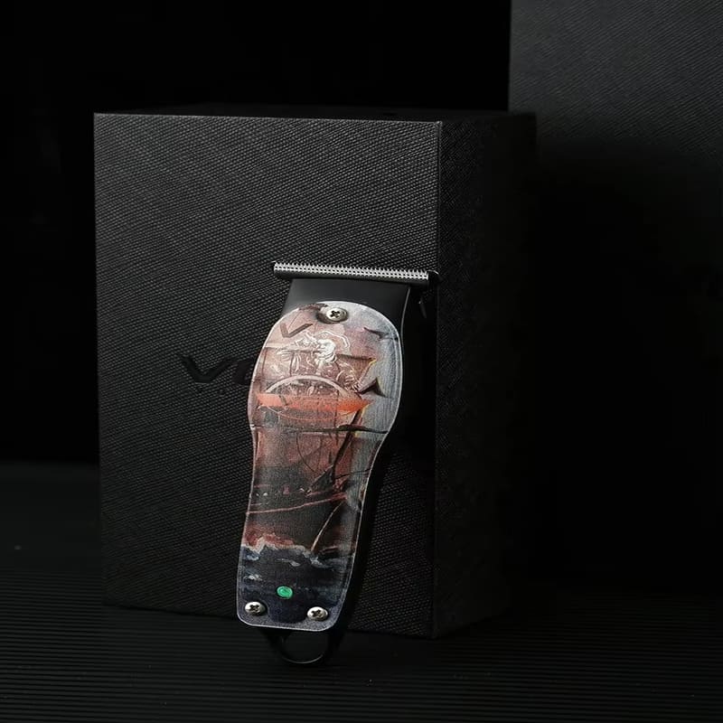 Stainless Steel New Graffiti Shaver Electric Clipper Professional Electric Hair Clipper Engraving Oil Head Electric Clipper Men's Haircut Beard Knife