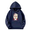 Child Fashion Lightweight Long Sleeve Pullover With Pockets  Print Hoodie