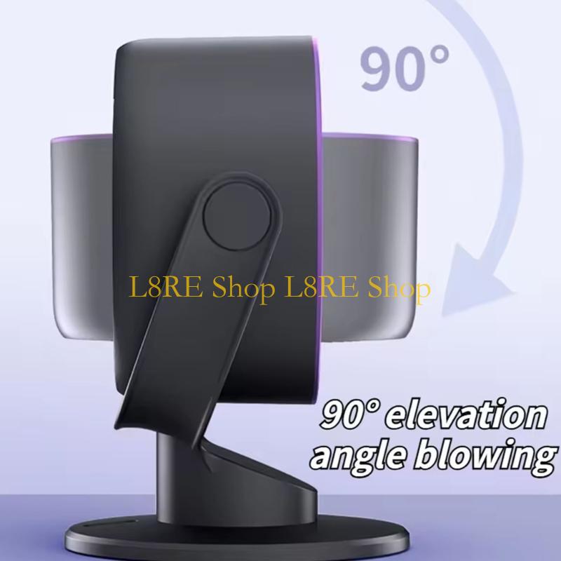 L8RE Practical Small Desktop Fan Comfortable Wall Hanging Fan Office Fan 4000mAh