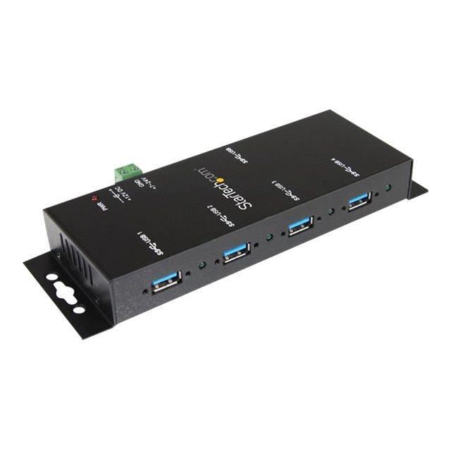 STARTECH Hub Industriel USB 3.0 - 4 Ports - Montable - Concentrateur (hub) - 4 X SuperSpeed USB 3.0 - Ordinateur De Bureau