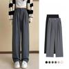 High-End Feel Grey Suit Pants with Slimming Effect for Women Spring Summer Casual Petite Height Slim Skinny Wide Leg Pants