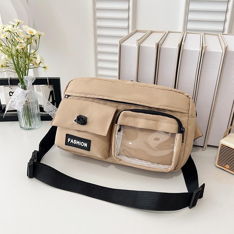 

Уличный тренд универсальная повседневная наплечная сумка-мессенджер широкий плечевой ремень удобная модная большая вместимость повседневная сумка хаки