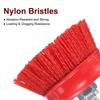 uxcell 6-inch Nylon Cup Brush 5/8-11 Arbor 80-Grit Surface Cleaning Polishing