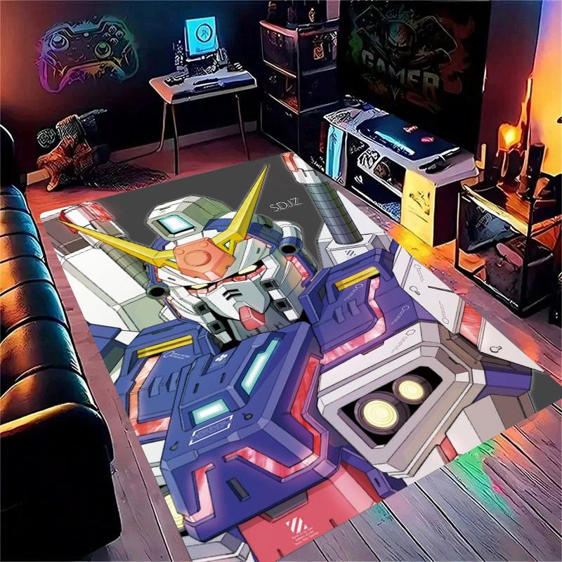 G-Gundam-m Cartoon Robot Gift Carpet Rug for Bedroom Living Room Home Sofa Decoration Kids Game Play Decor Floor Mat
