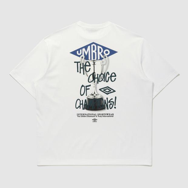 UMBRO Archive Trophy Short Sleeve T-Shirt White (Uq221Crs46)