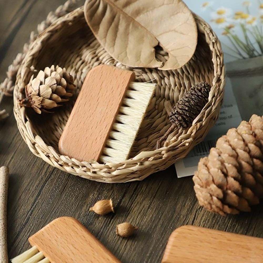 Finger Polishing Dust Clean Nail Cleaning Brush Pig Bristle Nail Dust Brush  Nail Stylist