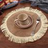 Coaster Party Home Decoration Non-slip Boho Fringe Table Mat Insulation Pad Placemat Cup Pad