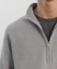 BLANKROOM Half Zip Knit_Light Gray
