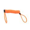 Motorcycle Bike Alarm Disc Lock Antitheft Security Spring Reminder Coil Cable Orange