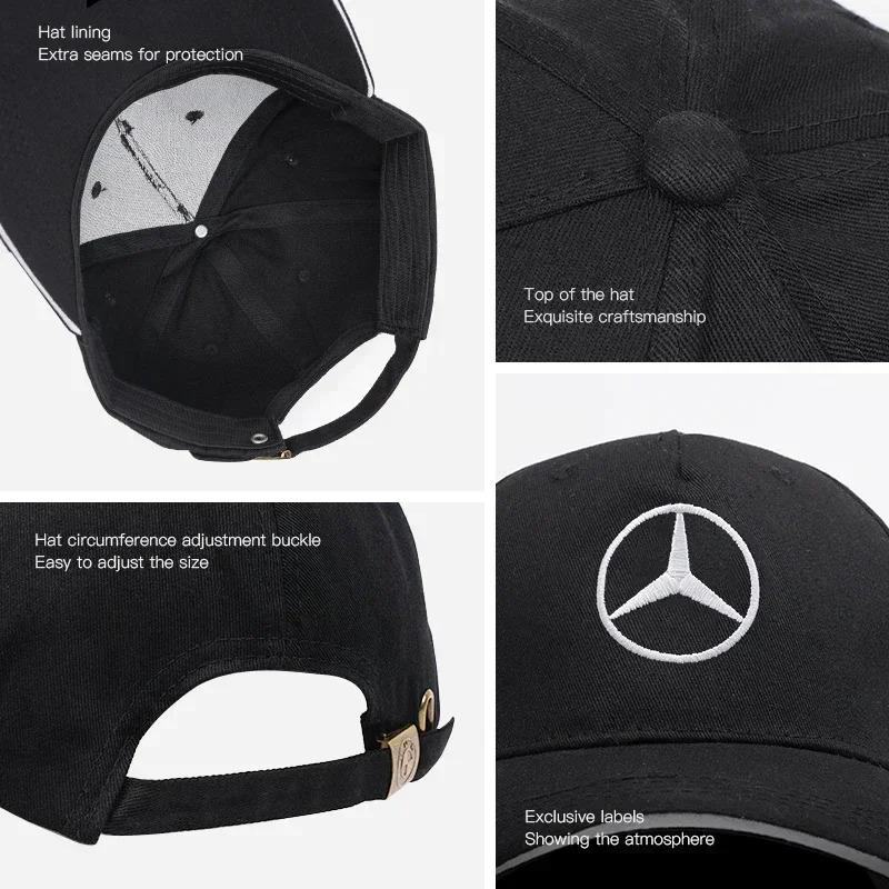 Baseball Cap Outdoor Summer Sports Hat Embroidered Men Women Baseball Cap For Mercedes Benz AMG W203 W206 W220 W205 W211 GLC GLK Ttt1
