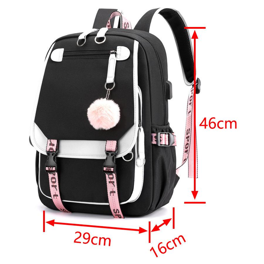 Backpack School Bag Primary School Students Junior High School Students College Students Campus Backpack