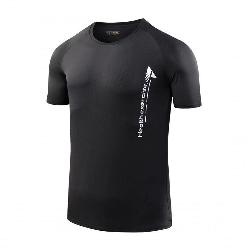 Men's Quick-Dry Round Neck Short-Sleeve Sports T-shirt - Running & Fitness Outdoor Casual Top