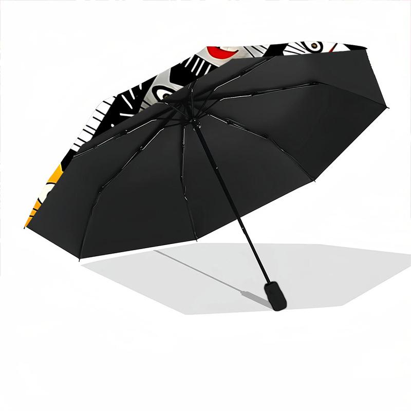 1pc Cat Party Automatic Open/close Umbrella, 8-Rib Sturdy Structure, Auto Folding/Opening, Portable Travel Umbrella for Women,149