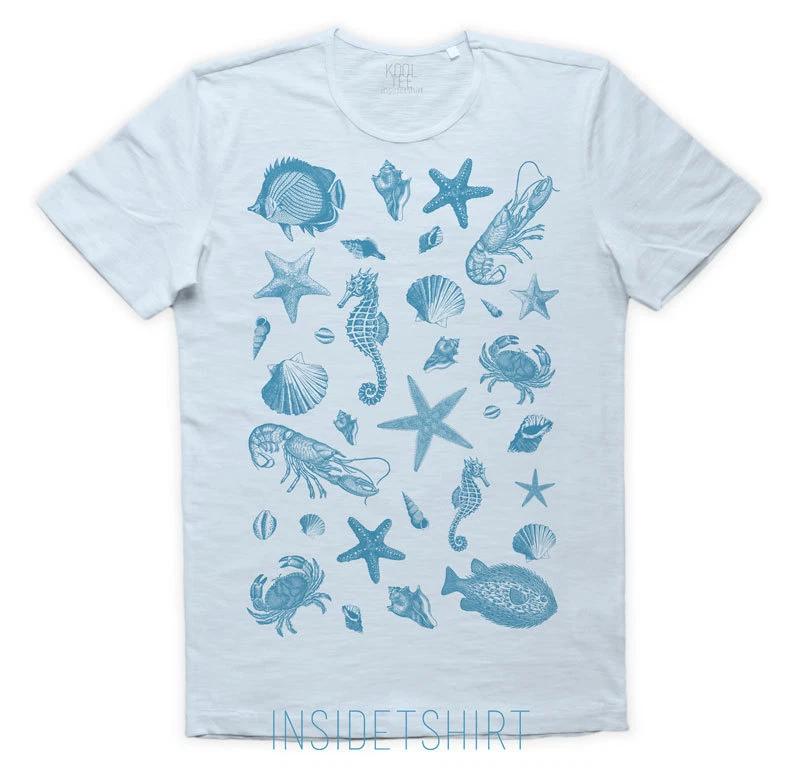 STELLA MARINA T-SHIRT jersey sea marine elements starfish diving T-SHIRT MAN L