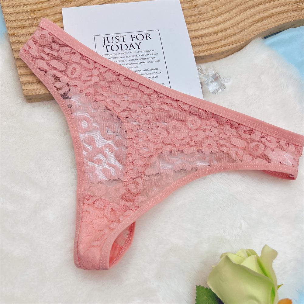 Ultra-Thin Leopard Print Lace Thong: Sexy, Comfortable & Hip-Lifting