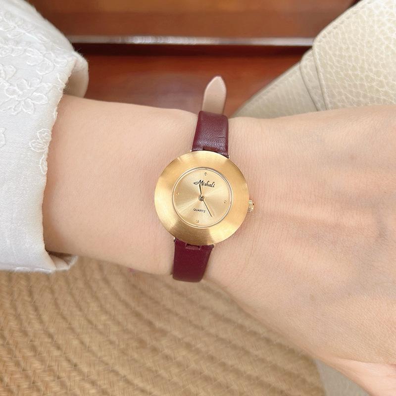 Gold Women S Watch Steel Case Small Dial Simple Belt Women S Watch