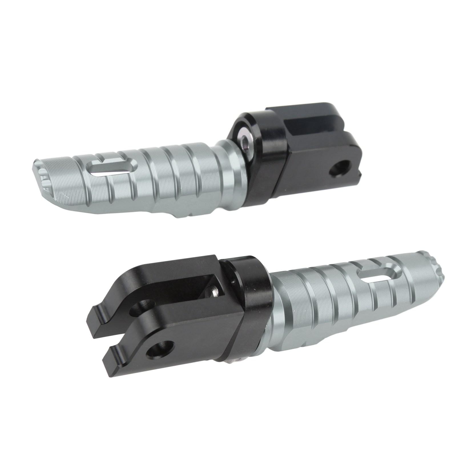 

2pcs Motorcycle Front Footpeg CNC T6063 Aluminum Alloy Replacement for Benelli Leoncino 500 800 Grey сірий
