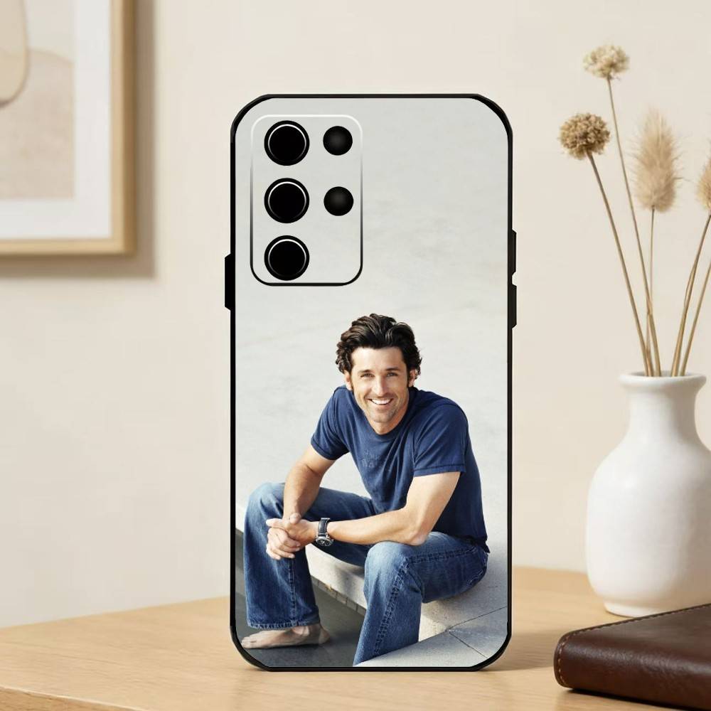 PatrickS G-Galen D-Dempsey Phone Case For Samsung S25,24,23,22,30,21,10,9,Ultra,Plus,FE 5G Black Soft Case