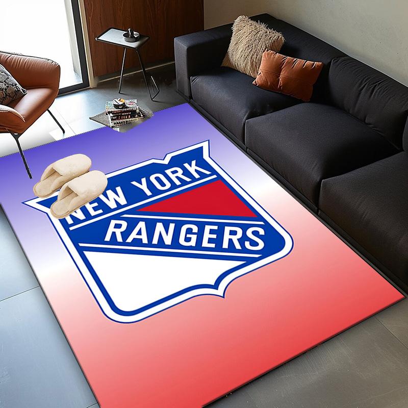 Rangers Hockey Area Rug Suitable for Indoor And Outdoor,Carpets for Kitchens, Homes, Offices, Living Rooms,Home Decor,Christmas Gift