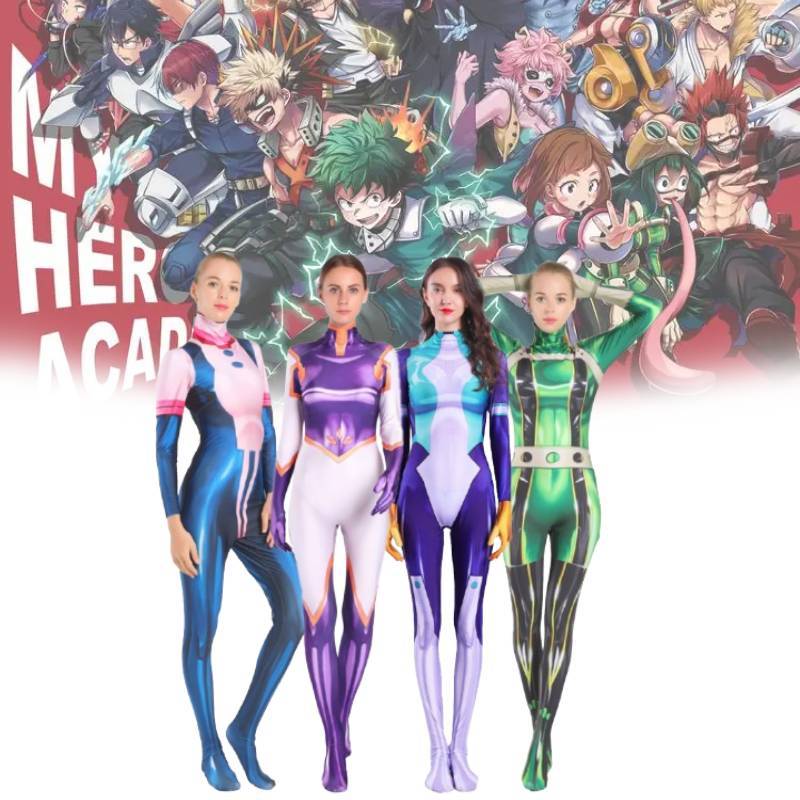 My Hero Academia Cosplay Costume For Kids And Adults With Polyester Fabric For Halloween And Stage Shows