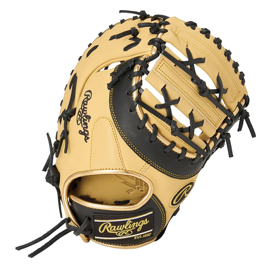 Rawlings Junior Baseball and HYPER TECH COLOR SYNC Royal Size Glove, Softball, Kids' Junior's, GJ5HTC3ACDS, Blue/Black [First Base], 11.5 (Left-Handed
