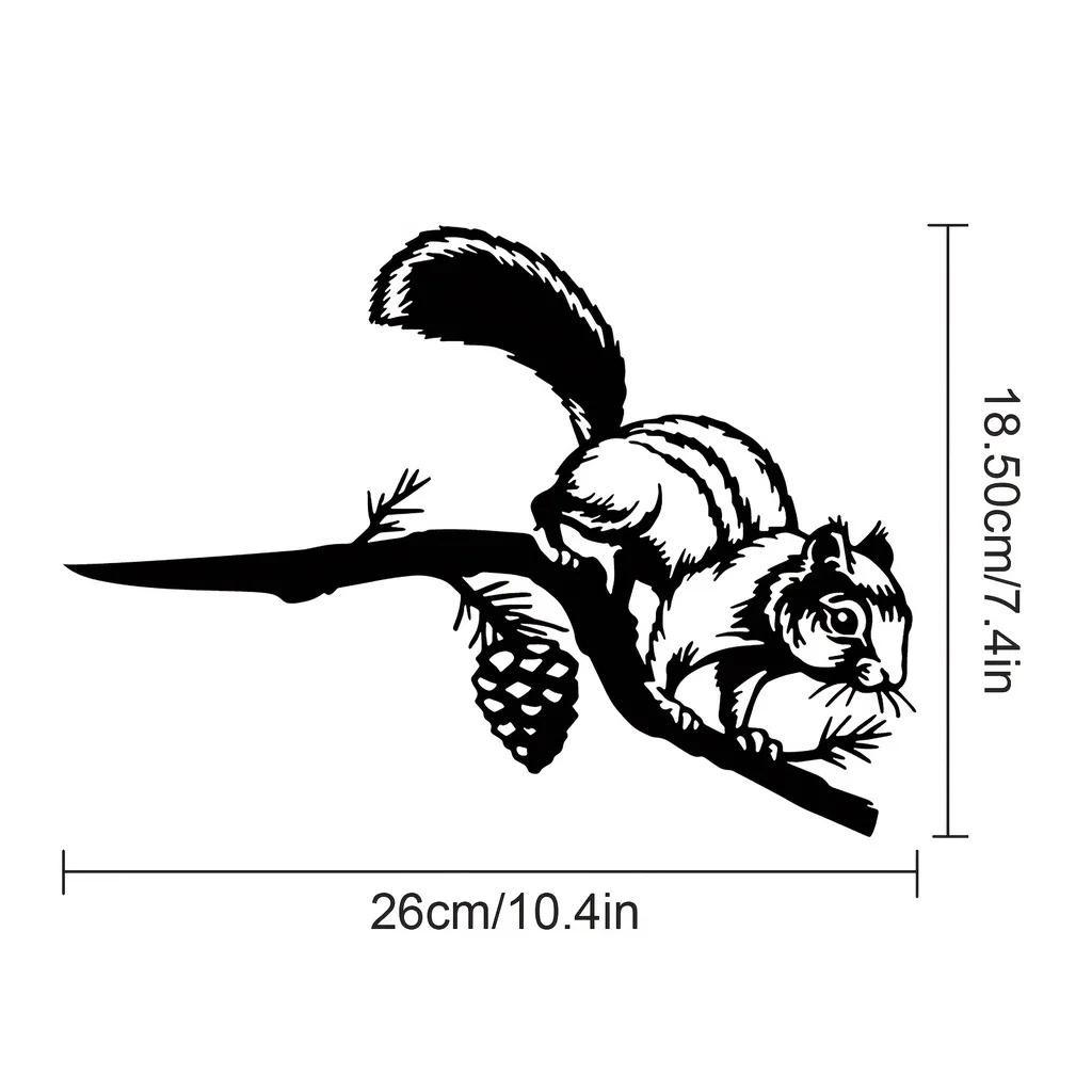 

Металлический контурный садовый столб в виде силуэта бурундука – украшение двора, сада, патио и улицы бежевый
