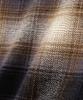 AVIREX OMBRE CHECK ZIP UP SHIRT men's 2XL 050 brown 783-5220013