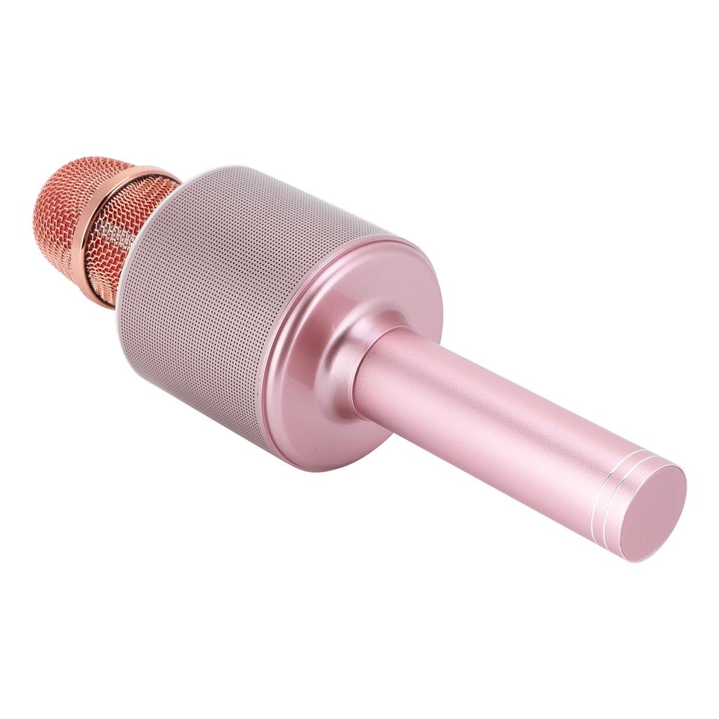 2 in 1 Bluetooth Drahtloser Lautsprecher Handmikrofon mit LED-Licht für Heim-Karaoke LivePink