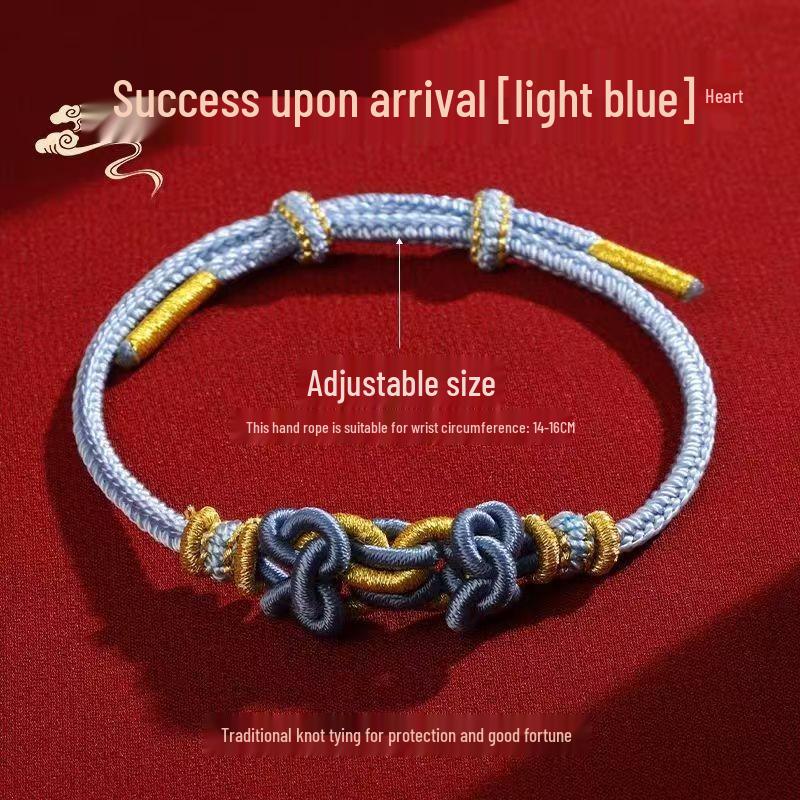Putuo Mountain Benmingnian Horse Success Red Rope Couple Bracelet - Handwoven Good Luck Gift