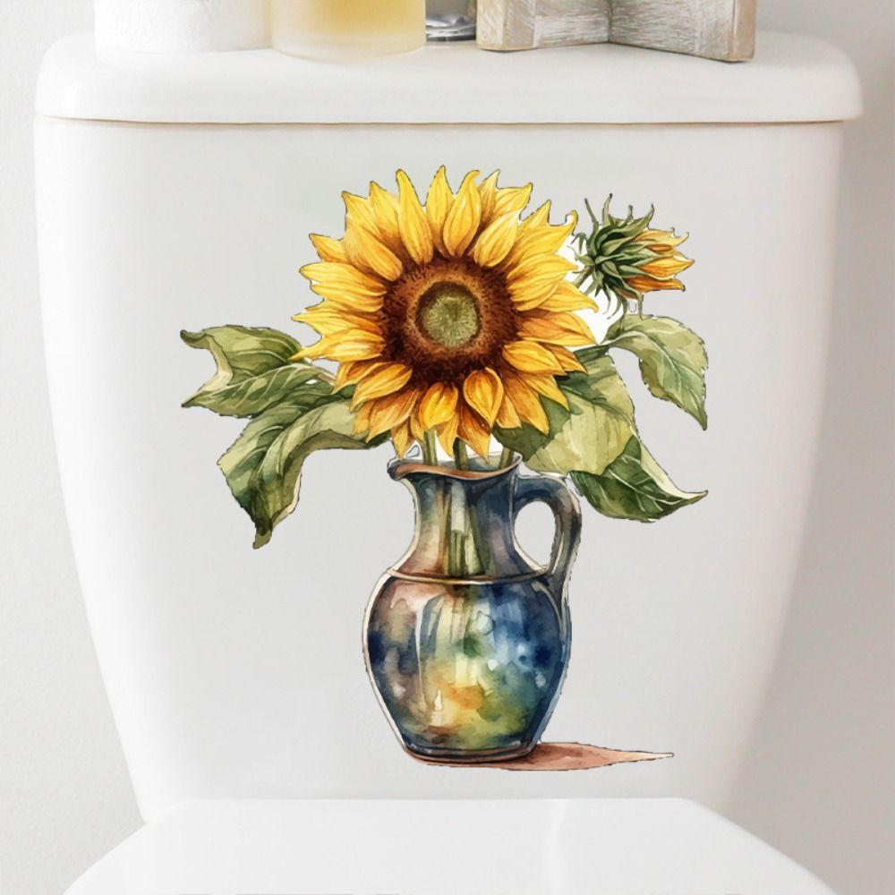 

PVC Toilet Sticker Beautiful Wall Sticker Beautification Decorative Sticker Toilet Cover