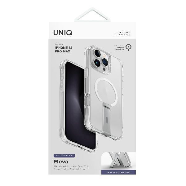 Uniq Etui Eleva With Vertica Stand Iphone 16 Pro Max 6.9 Przeźroczysty/Lucent Clear