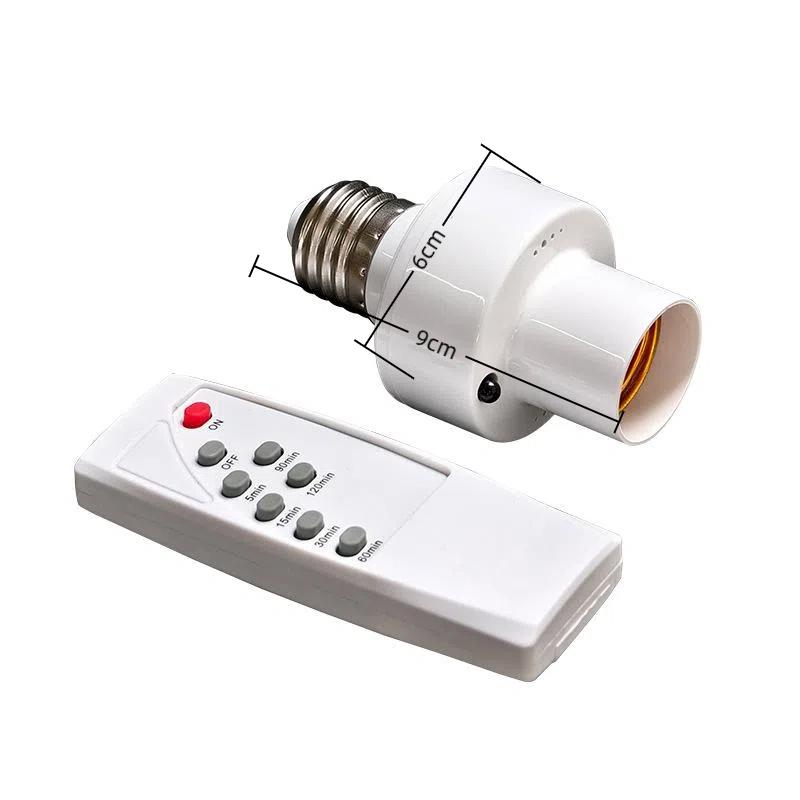 Ac85-265V E27 Lamp Base With Wireless Smart Remote Control Intelligent Switch Lamp Holder Cap Smart Home Accessory