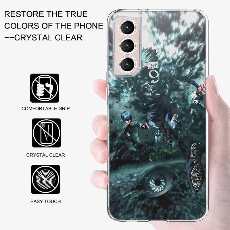 Blue Lock Anime Phone Case for Samsung A16 A17 A26 A36 A56 A57 A55 A54 A37 A15 A25 A35 A14 A24 A34 Galaxy Note 20 10 A07 A06 A04