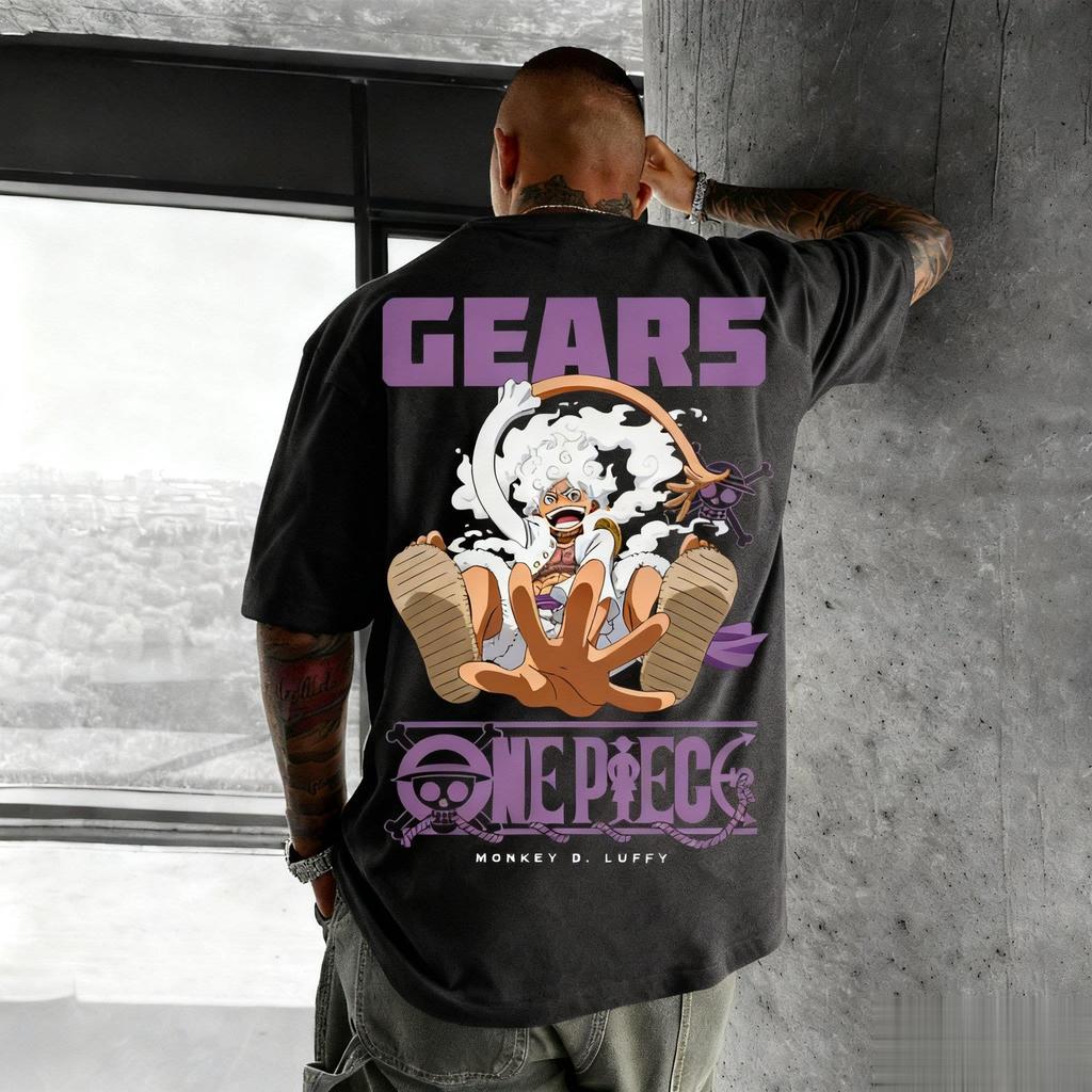 Unisex T Shirt Men Women Summer Short Sleeve Gear 5 Print Graphic Tee Casual Streetwear Y2k Tops