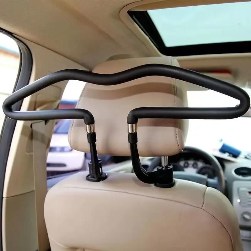 Car Coat Hanger Headrest Mount Clothes Holder Rack Universal Fit Auto Seat Back Organizer Travel Accessory Seat Coat Rack Hanger