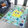 17 Styles Cartoon SpongeBob Print Area Rugs 3D Carpet for Home for Living Room Bedroom Sofa Decor Floor Kids Play Anti-Slip Mats