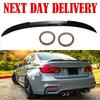 FOR BMW 3 SERIES F30 F80 REAR BOOT SPOILER M3 STYLE LIP GLOSS BLACK 100% FIT nlxk36