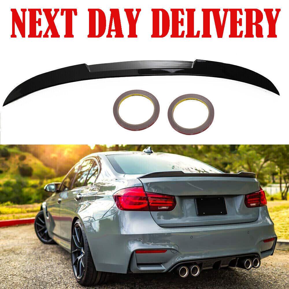 FOR BMW 3 SERIES F30 F80 REAR BOOT SPOILER M3 STYLE LIP GLOSS BLACK 100% FIT nlxk36