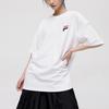 Fila Fusion FOB Series Casual Sports Printed Big Logo Round Neck Short Sleeve Retro American Loose T-Shirt Unisex Tops White T11U126110EWT