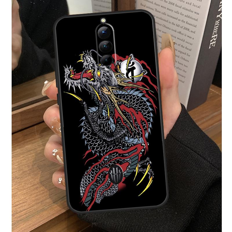 Yakuza Dragon Tattoo Case For Nubia Red Magic 10 Pro Plus 6 7 Pro 6S 7S 5G 6R RedMagic 9S 8S 8 9 Pro Plus Coque