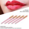 5pcs Glitter Crystal Lip Brush Round Head Portable Fiber Wool Lash Brush for Makeup