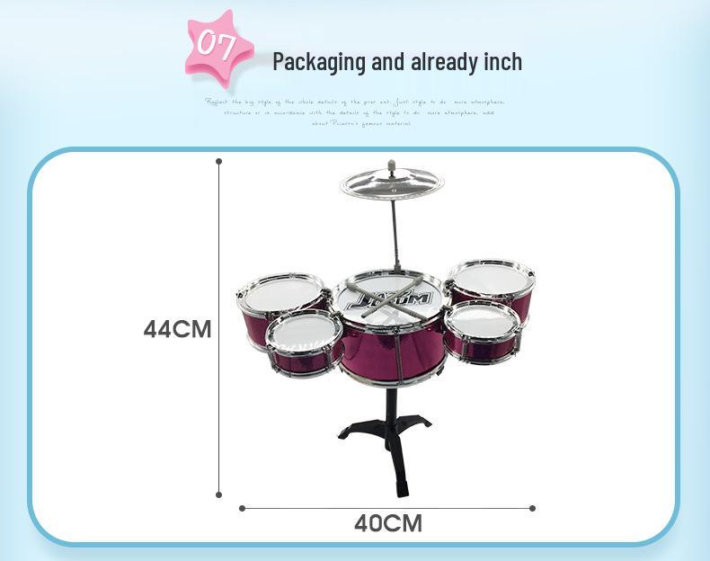 Children's Jazz Drum Set Toy for Music Education and Early Learning
