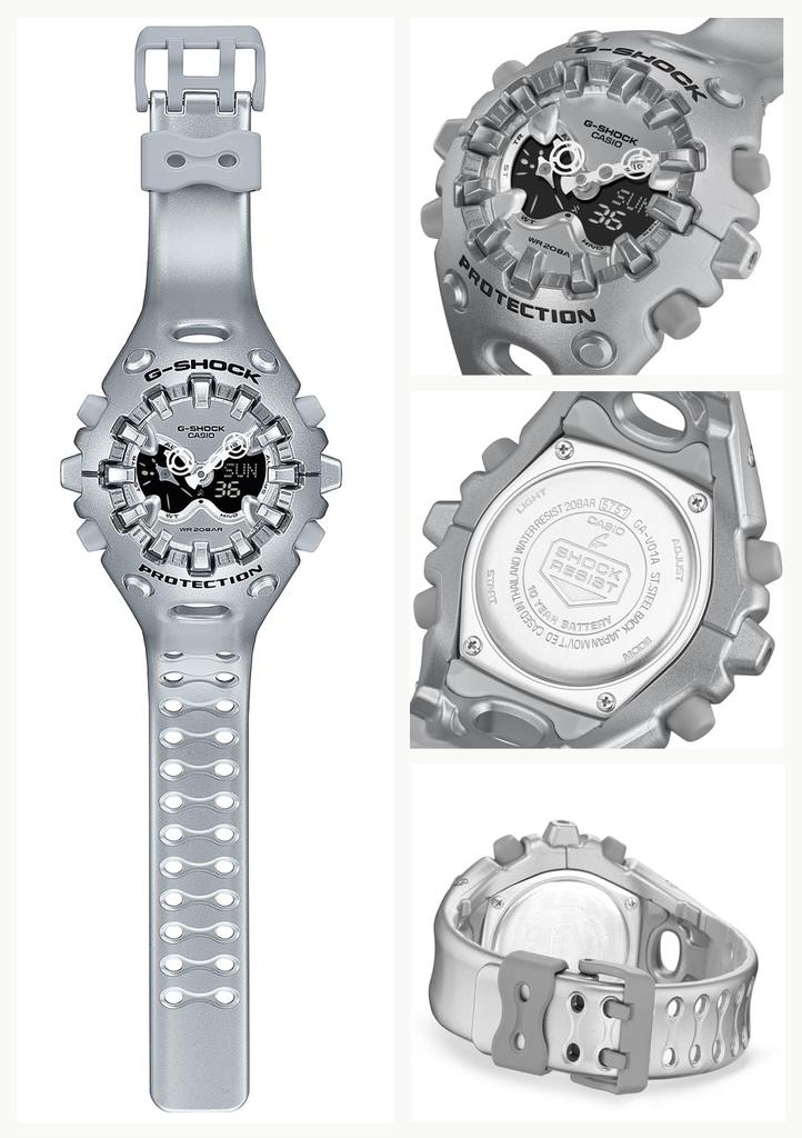 Casio Gümüş Saat G-Shock GA-V01A-8AJF Erkek