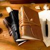 Crazy Horse Leather Loose-Leaf Notebook: Genuine Cowhide Diary In Retro Style